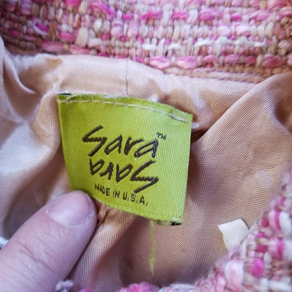 SARA SARA Girls Knit Pink Trendy Jacket Sz Small - Picture 7 of 8